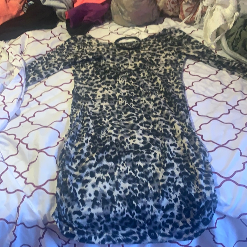 Animal print dress